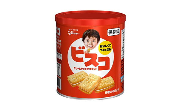 2:江崎グリコ　ビスコ　保存缶
